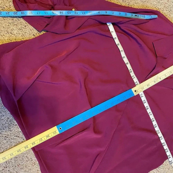 Jessica Simpson Purple Wrap Front Long Sleeve Summer Top Blouse Women Plus 1X - Picture 2 of 6